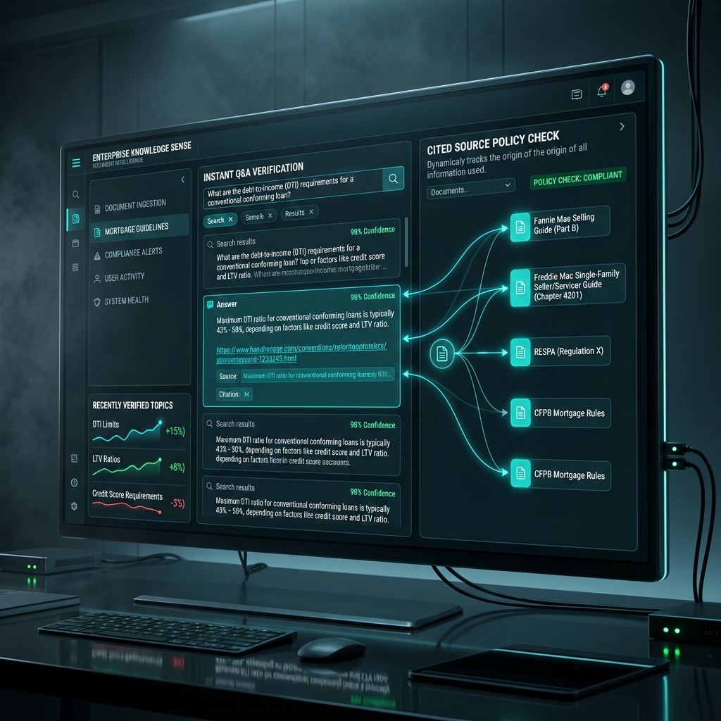 Knowledge Sense AI document policy assistant